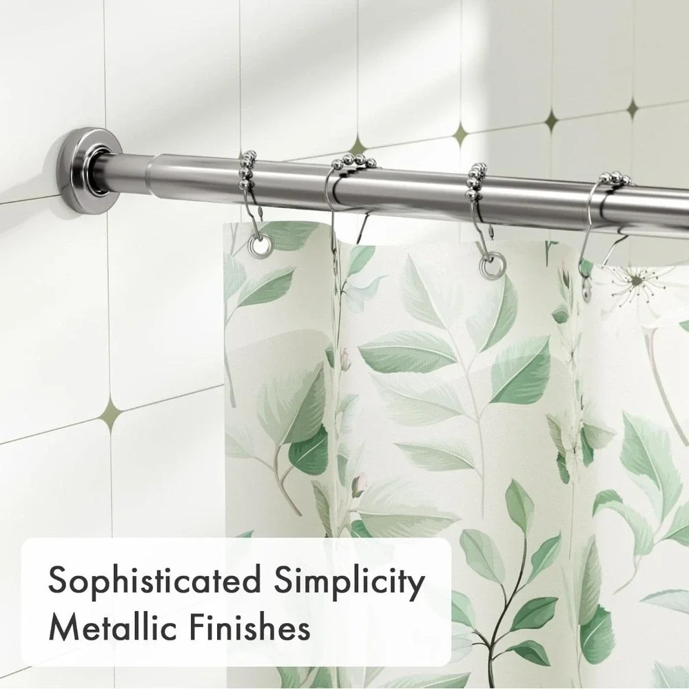 AmazerBath 31-46.5 Inches Spring Tension Shower Curtain Rod, Short Shower Rod...